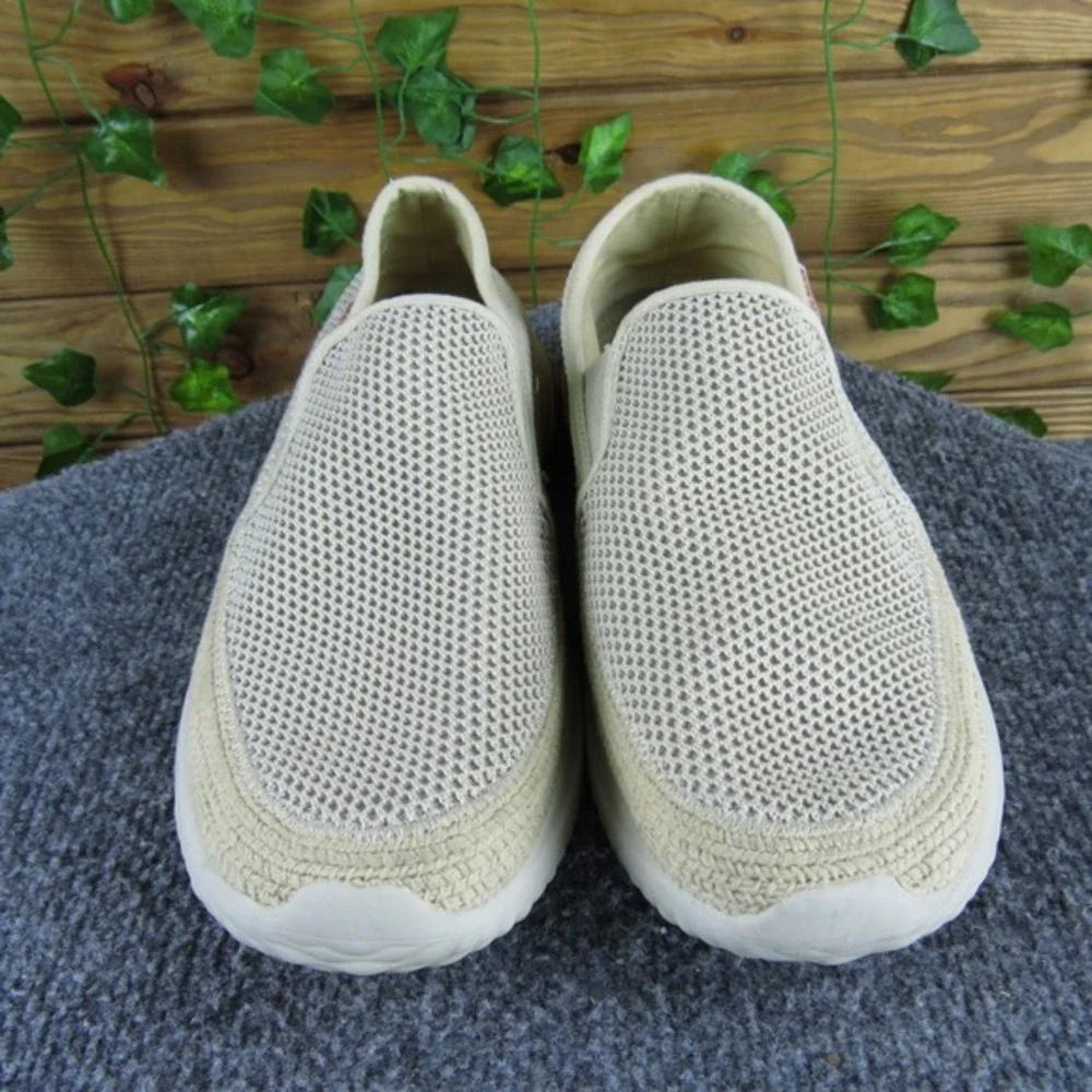 Skechers Delson 3.0 Slip-On Sneaker Men's Size 8 Taupe Fabric Memory Foam Casual